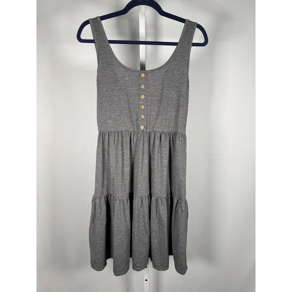 NWT Halara U Neck Ruffle Hem Flowy Mini Dress Size Large - Picture 5 of 9